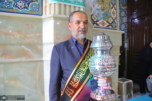 دسته عزاداری خادمین حرم مطهر حضرت معصومه (س) در سالروز شهادت امام رضا (ع)