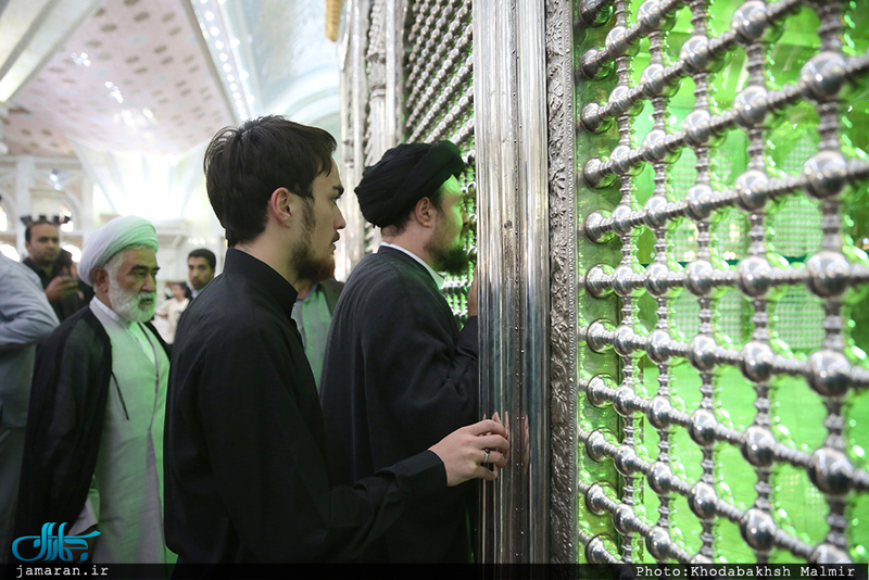 مراسم تشییع پیکر مطهر شهید حمله تروریستی اخیر مازیار سبزعلی در حرم مطهر امام خمینی(س)