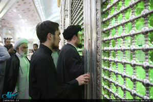 مراسم تشییع پیکر مطهر شهید حمله تروریستی اخیر مازیار سبزعلی در حرم مطهر امام خمینی(س)