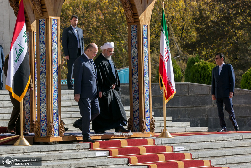 استقبال رسمی دکتر روحانی از رئیس جمهور عراق