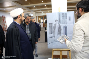 بازدید رئیس موسسه تنظیم و نشر آثار امام خمینی (س) از مراحل آماده‌سازی هفته فرهنگی بر آستان آفتاب