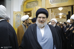 مراسم بزرگداشت رئیس جمهوری و یارانش در حرم حضرت معصومه(س)