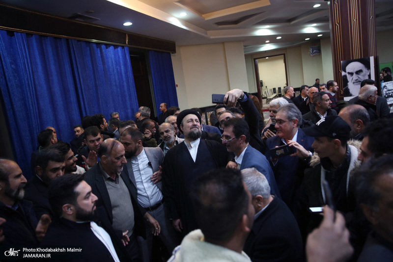 دیدار  رئیس و جمعی از اعضای اتاق اصناف تهران‌ با سید حسن خمینی