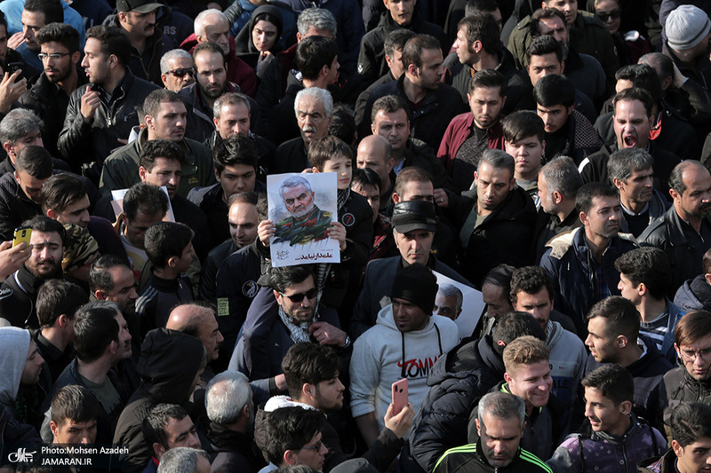 حضور میلیون ها تهرانی در تشییع پیکر مطهر سردار قاسم سلیمانی - 8