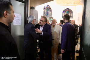 مراسم تشييع مادر غلامعلی حداد عادل