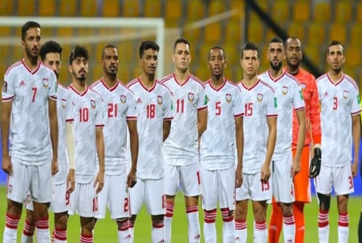 تیم ملی امارات با نفرات کامل در دیدار مقابل ایران
