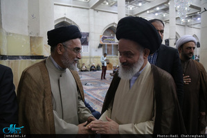 مراسم بزرگداشت هفتمین روز ارتحال مرحوم حجت‌الاسلام و المسلمین احمد احمدی در مسجد اعظم قم