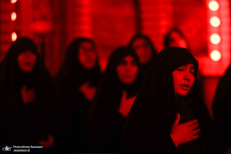 مزاسم شب تاسوعای حسینی (ع) در امام زاده صالح (ع)