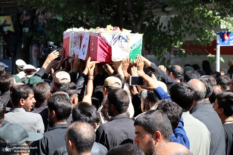 تشییع پیکر سرباز شهید مجید شیری پز در خمین