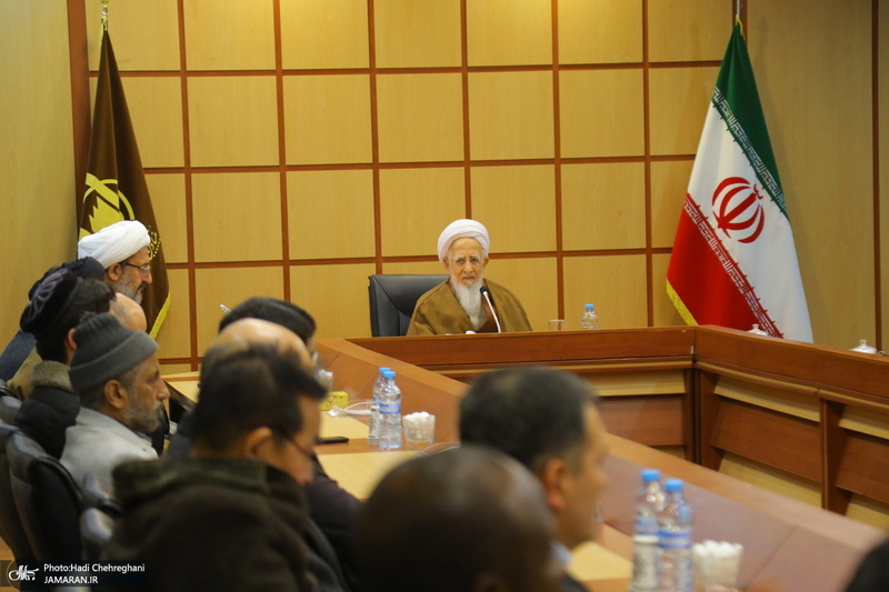 دیدار اساتید و روسای دانشگاه های کشورهای اسلامی با آیت الله العظمی جوادی آملی‎