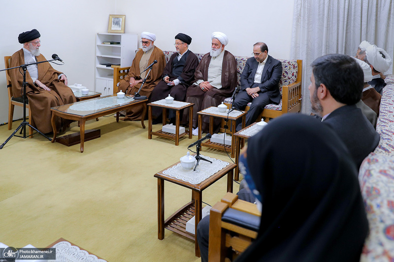 دیدار اعضای هیئت علمی پنجمین کنگره جهانی حضرت رضا(ع) با رهبر معظم انقلاب
