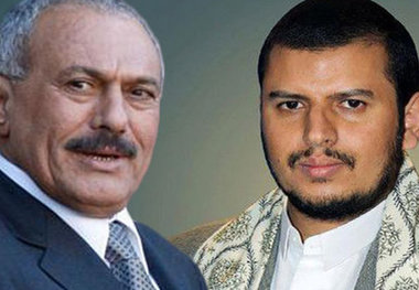 دیدار علی عبدالله صالح و عبدالملک الحوثی