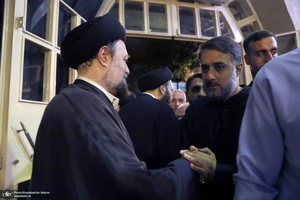 مراسم بزرگداشت همسر آیت الله موسوی بجنوردی (ره) در حسینیه شماره یک جماران-4