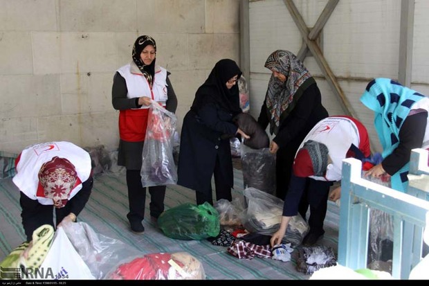 800 چادر امدادی هلال احمر قزوین به استان های سیل زده ارسال شد