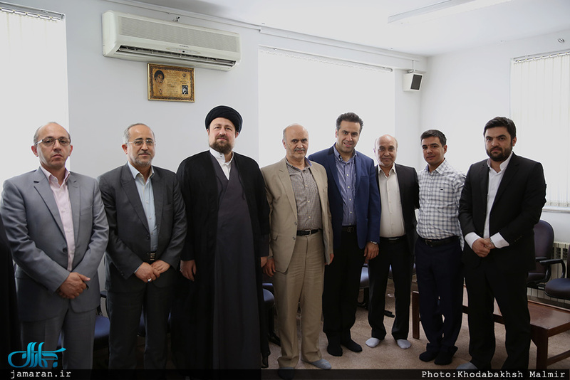 دیدار جمعی از اعضای شورای شهر مشهد با سید حسن خمینی 