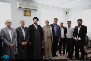 دیدار جمعی از اعضای شورای شهر مشهد با سید حسن خمینی 