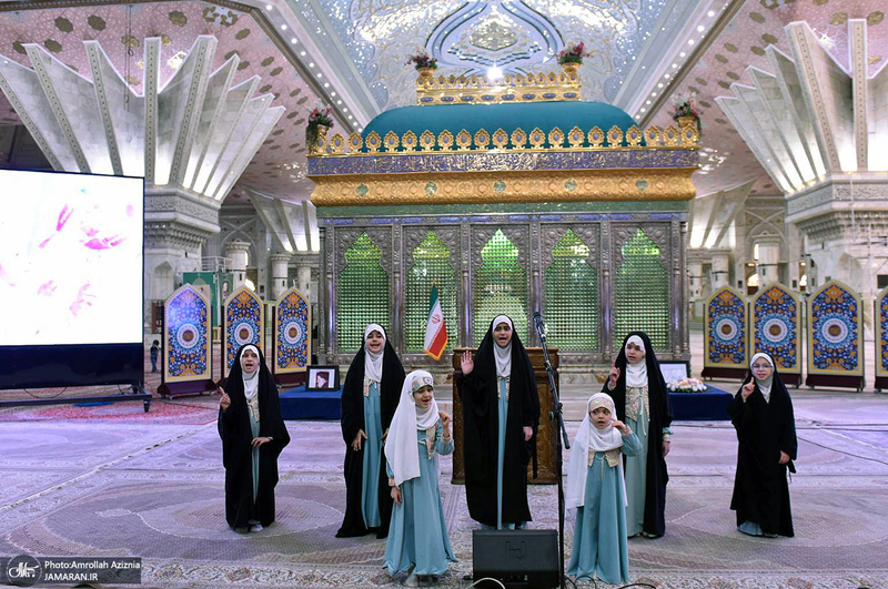 آئین هم عهدی بانوان مراکز تعالی طرح شهید آرمان علی وردی در حرم امام خمینی