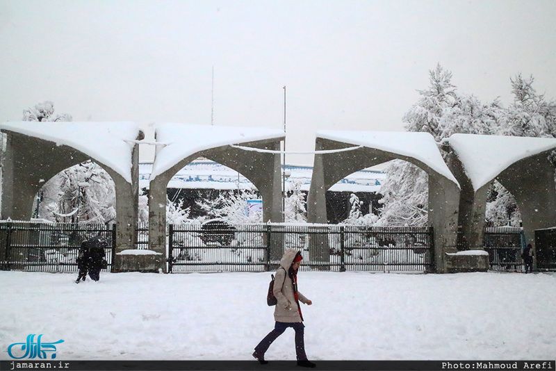 برف سنگین امروز تهران 96/11/8