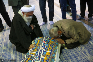 مراسم تشییع حجت الاسلام و المسلمین علی اصغر سعادتی در حسینیه جماران