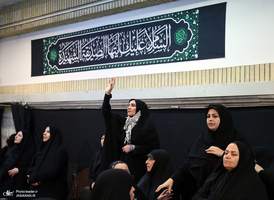 مراسم عزاداری شب شهادت حضرت فاطمه‌زهرا (س) در حسینیه امام خمینی