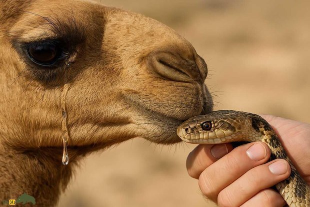 اشک شتر پادزهر نیش مار؟