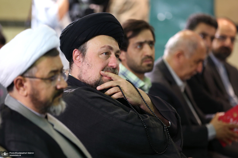 دیدار اعضای جبهه فرهنگی نقلاب اسلامی با سید حسن خمینی