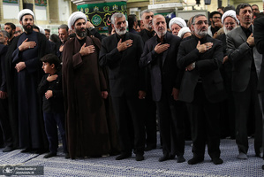 آخرین شب مراسم عزاداری حضرت اباعبدالله الحسین(ع) در حسینیه امام خمینی(ره)