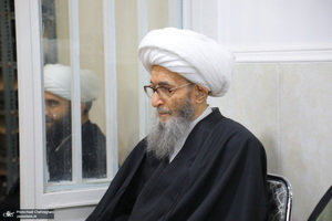 عزاداری شهادت حضرت فاطمه (س) در بیت آیت الله دوستی زنجانی‎