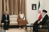 امیر قطر و هیئت همراه با رهبر معظم انقلاب دیدار کردند (3)