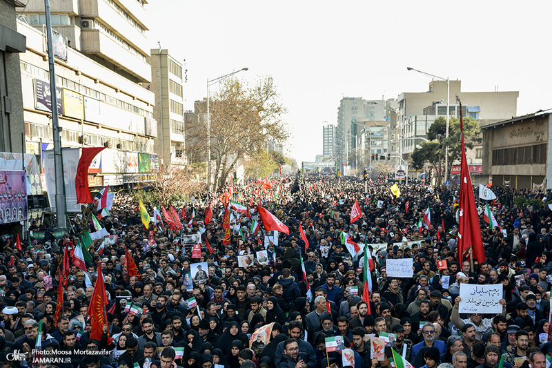 حضور میلیون ها تهرانی در تشییع پیکر مطهر سردار قاسم سلیمانی - 7