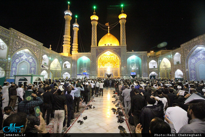 مراسم احیاء شب نوزدهم ماه مبارک رمضان در حرم مطهر حضرت معصومه(س)