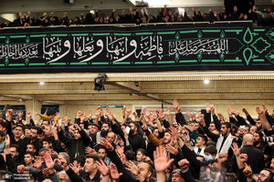 آخرین شب مراسم عزاداری شهادت حضرت فاطمه‌زهرا (س) در حسینیه امام خمینی