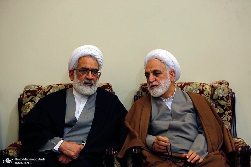 تجدید میثاق رئیس قوه قضائیه و مسئولان عالی قضایی با آرمان‌های امام خمینی(س)