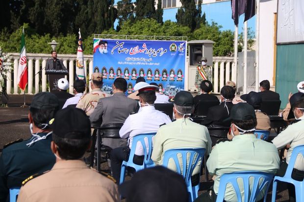 مراسم یادبود شهدای ناو کنارک در ناوگان شمال برگزار شد