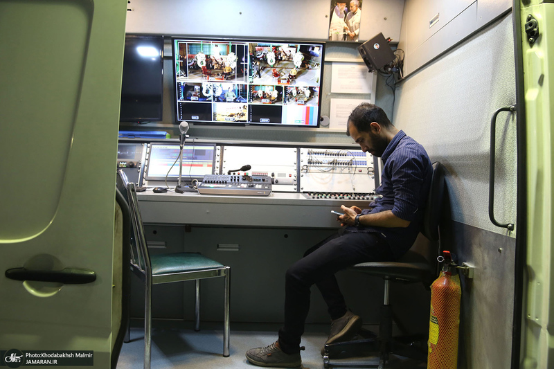 پشت صحنه برنامه تلویزیونی «صف اول» با حضور سید حسن خمینی