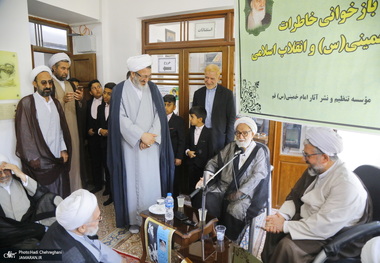 حضور آیت الله مسعودی خمینی در بیت تاریخی امام در قم