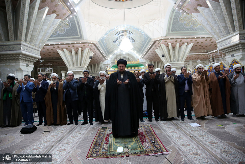 حضور سید حسن خمینی در اختتامبه مسایقات قرآنی ، اذان وتفسیر کارکنان بانک صادرات