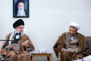 دیدار مسئولان دفتر تبلیغات اسلامی حوزه علمیه قم با رهبر معظم انقلاب اسلامی