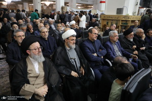 مراسم چهلم شهیدان لاریجانی در حرم مطهر حضرت معصومه (س)