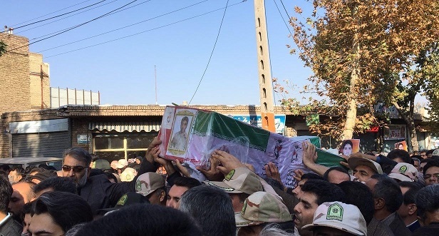 پیکر 2 شهید مرزبانی در بناب تشییع شد