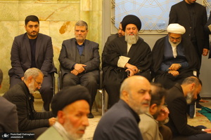 مراسم بزرگداشت شهیدان «علی رازینی» و «محمد مقیسه» در مسجد اعظم قم‎