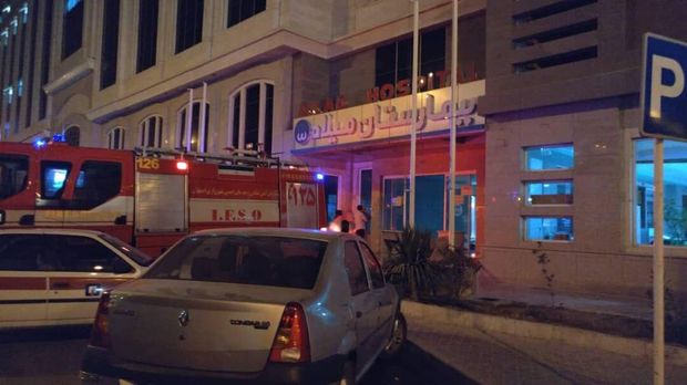 آتش‌سوزی بیمارستان میلاد اصفهان خسارت جانی نداشت