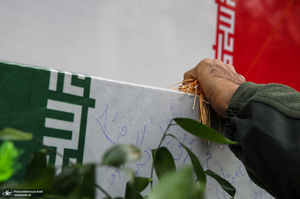 مراسم تشییع پیکرهای مطهر 100 شهید گمنام در تهران-5