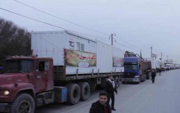 ارسال 45 دستگاه کانکس از تبریز به منطقه زلزله زده سرپل ذهاب