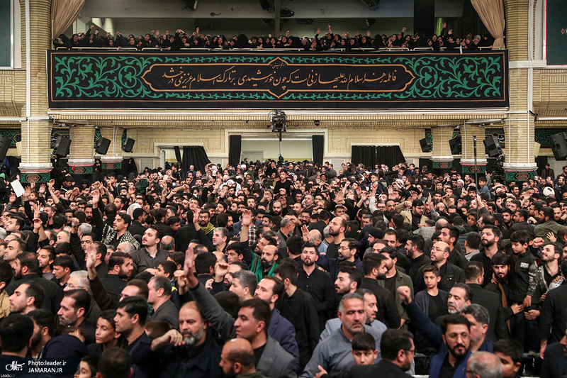 مراسم عزاداری شام شهادت حضرت زهرا(س) در حسینیه امام خمینی