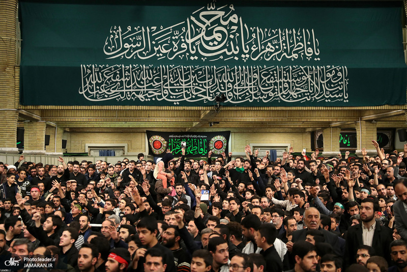 آخرین شب مراسم عزاداری حضرت فاطمه زهرا (س) در حسینیه امام خمینی