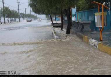 بارندگی باعث آبگرفتگی خیابان های  آبادان شد