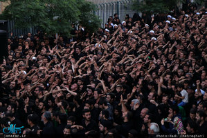 دسته عزای شهادت امیرالمؤمنین علی(ع) با حضور آیت الله العظمی وحید خراسانی