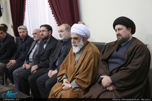 دیدار رئیس و اعضای مجمع جهانی اهل بیت با سید حسن خمینی