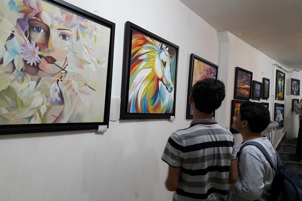40 تابلوی نقاشی در همدان به نمایش درآمد